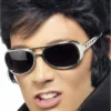 Smiffys Official Silver Elvis Retro Glasses 1950s