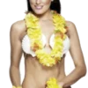 Smiffys YELLOW Hawaiian Leis Set