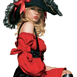 Leg Avenue Adult Womens Swashbuckler Pirate Fancy Dress Hat Accessories