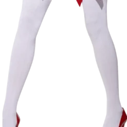 Smiffys Alice In Wonderland White Stockings With Red Bows