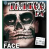 Tinsley Transfers Skull Face Temp Tattoo