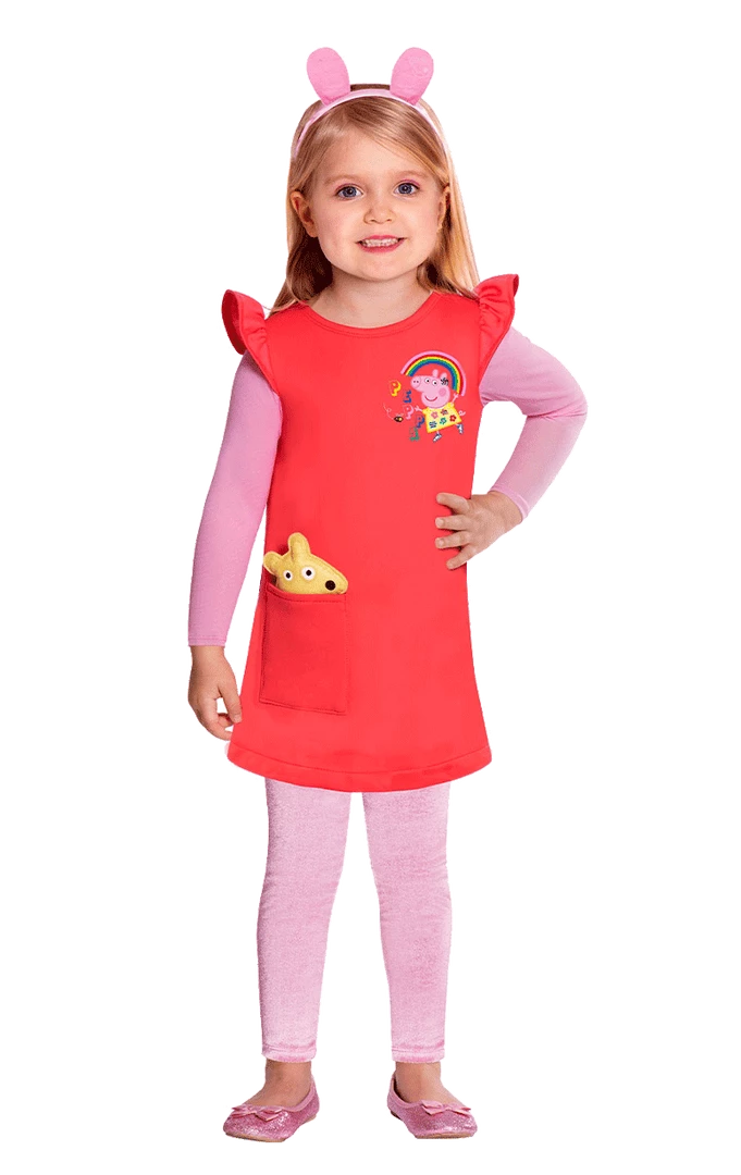 Amscan Childrens Peppa Pig Dress All Girls Costumes 1 Amscan Childrens Peppa Pig Dress All Girls Costumes