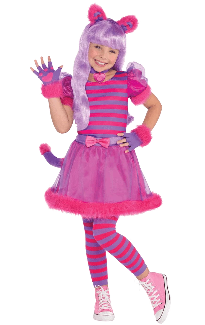 Amscan All Girls Costumes Childrens Cheshire Cat Costume 1 Amscan All Girls Costumes Childrens Cheshire Cat Costume