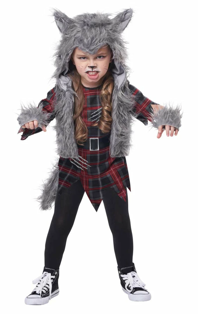 California Costumes Kids Wee-Wolf Girl Costume 1 California Costumes Kids Wee-Wolf Girl Costume