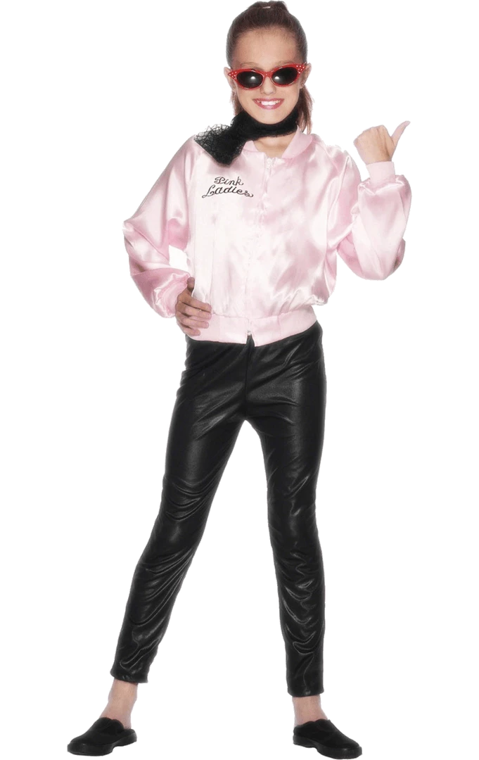 Smiffys All Girls Costumes Child Official Grease Pink Lady Jacket 1 Smiffys All Girls Costumes Child Official Grease Pink Lady Jacket