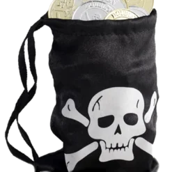 Smiffys Pirate Coin Bag With Coins
