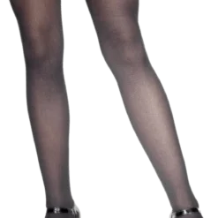 Smiffys Christmas Black Stockings With Red Bow