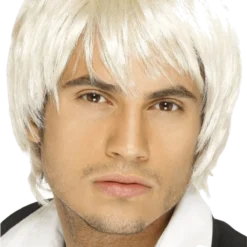 Smiffys Boy Band Wig (Blonde)