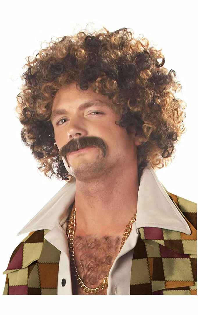 California Costumes Disco Dirt Bag Wig & Moustache 1 California Costumes Disco Dirt Bag Wig & Moustache
