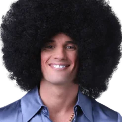 Generic Giant Black Afro Wig 1970s