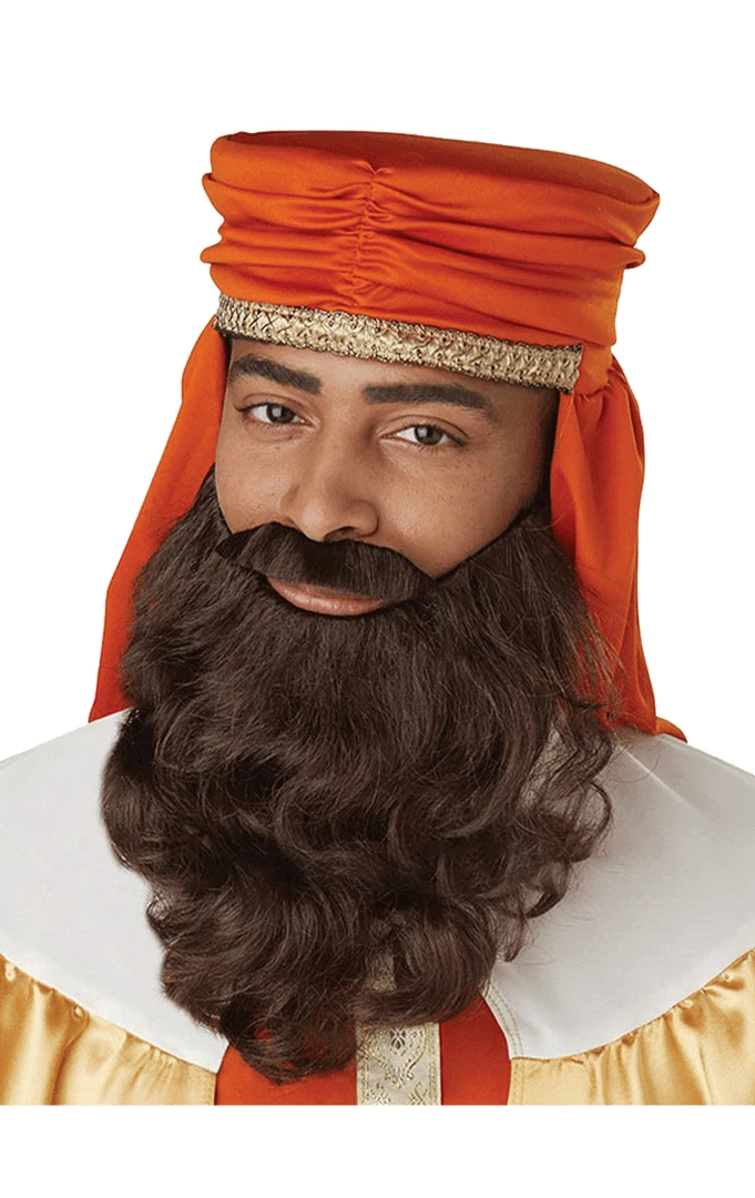 California Costumes Facial Hair Brown Nativity Wise Man Beard 1 California Costumes Facial Hair Brown Nativity Wise Man Beard