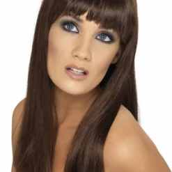 Smiffys Long Brown Wig