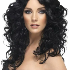 Smiffys Black Glamour Wig Accessories