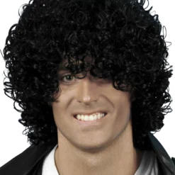 Smiffys Afro Black Wig Accessory Accessories