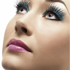 Smiffys Black And Silver Eyelashes Accessories