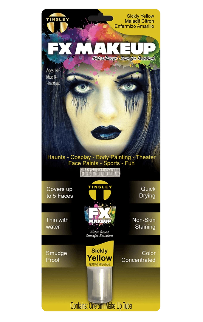 Tinsley Transfers Accessories Sickly Yellow FX Face Paint 1 Tinsley Transfers Accessories Sickly Yellow FX Face Paint