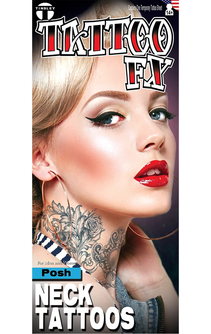 Tinsley Transfers Accessories Posh Neck Tattoo FX 1 Tinsley Transfers Accessories Posh Neck Tattoo FX