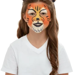 Smiffys Childs Tiger Costume Kit, Make-up FX All Girls Costumes