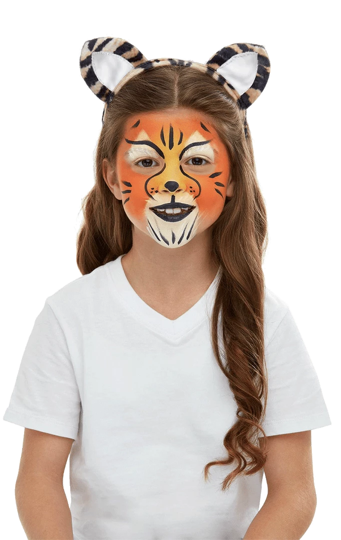 Smiffys Childs Tiger Costume Kit, Make-up FX All Girls Costumes 1 Smiffys Childs Tiger Costume Kit, Make-up FX All Girls Costumes
