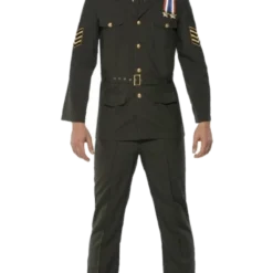Smiffys Adult Men's Wartime Officer Costume
