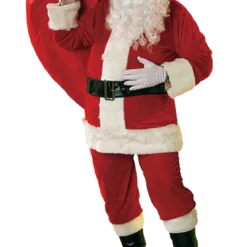 Rubies Velour Santa Suit All Mens Costumes
