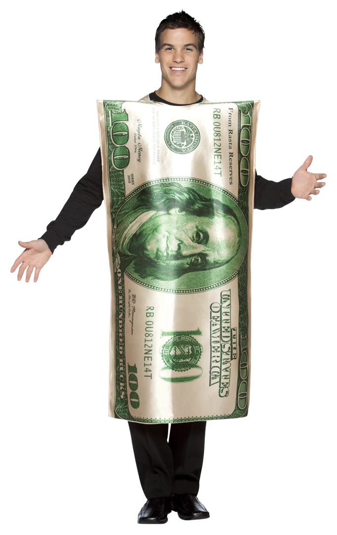 Rasta Imposta $100 Bill Costume All Mens Costumes 1 Rasta Imposta $100 Bill Costume All Mens Costumes