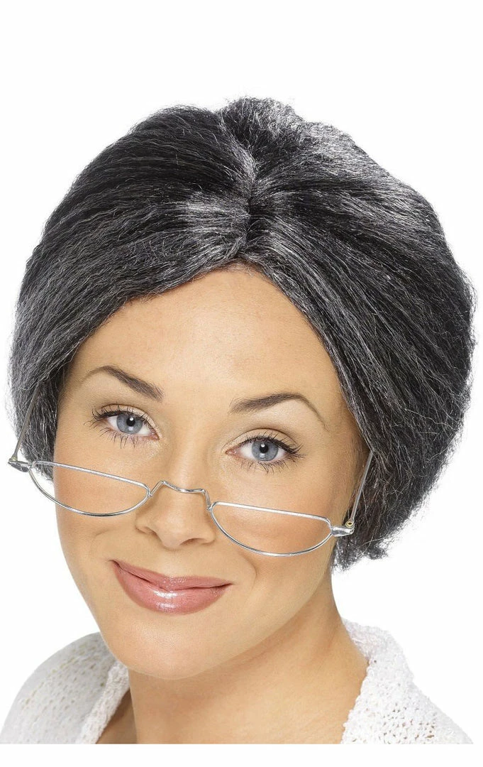Smiffys All Mens Costumes Grey Granny Wig 1 Smiffys All Mens Costumes Grey Granny Wig