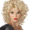 Generic All Womens Costumes Adult Bad Girl Blonde 80s Fancy Dress Wig