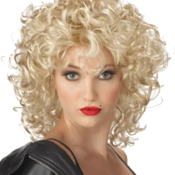 Generic All Womens Costumes Adult Bad Girl Blonde 80s Fancy Dress Wig