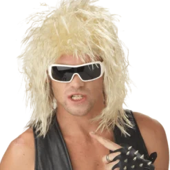 California Costumes All Mens Costumes Rockin Dude Blonde Wig