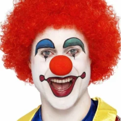 Bristol Novelty Accessories Red Afro Clown Wig