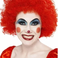 Bristol Novelty Accessories Red Afro Clown Wig