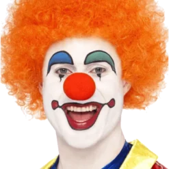 Bristol Novelty Accessories Economy Clown Wig In ORANGE