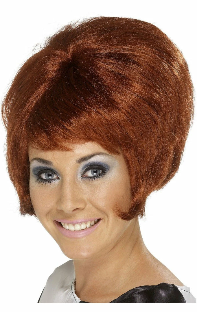 Smiffys 60s Beehive Wig AUBURN 1 Smiffys 60s Beehive Wig AUBURN