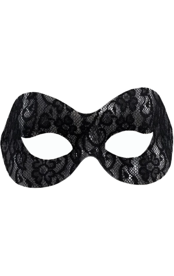 Bristol Novelty Black Lace Domino Mask 1 Bristol Novelty Black Lace Domino Mask
