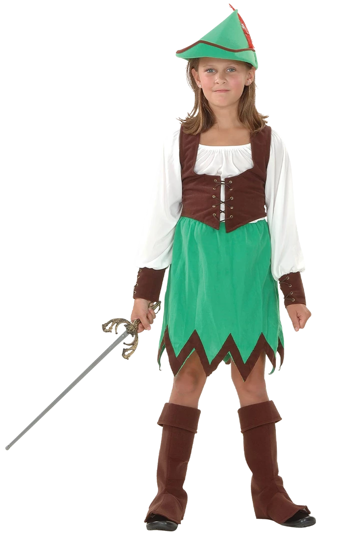 Bristol Novelty Child Robin Hood Girl Costume 1 Bristol Novelty Child Robin Hood Girl Costume
