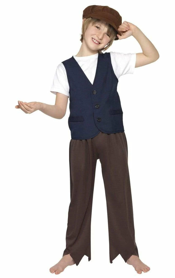 Smiffys All Boys Costumes Child Victorian Poor Peasant Boy Costume 1 Smiffys All Boys Costumes Child Victorian Poor Peasant Boy Costume