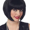 California Costumes Black 1920s Flapper Wig All Womens Costumes