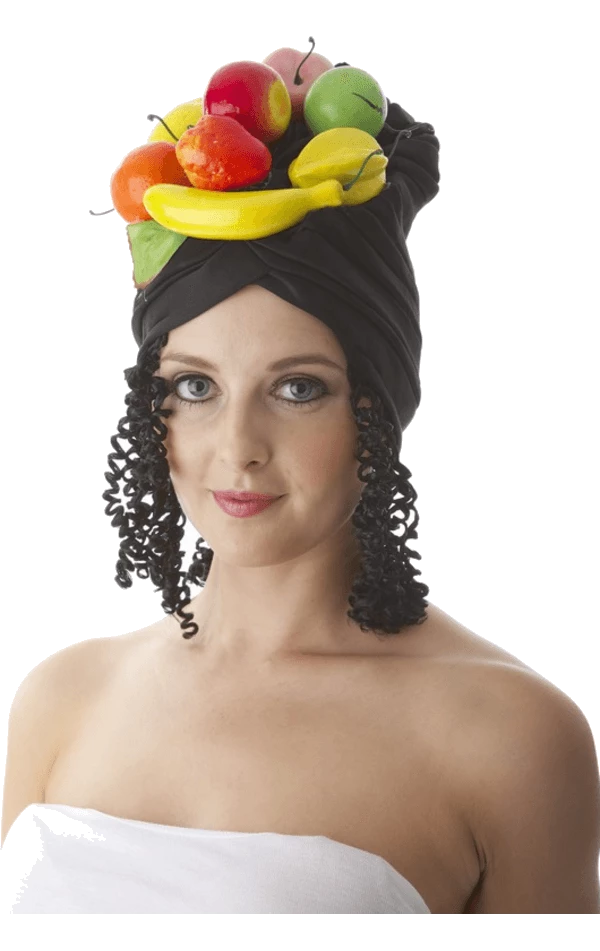 Bristol Novelty Adults Adult Fruit Hat With Hair 1 Bristol Novelty Adults Adult Fruit Hat With Hair