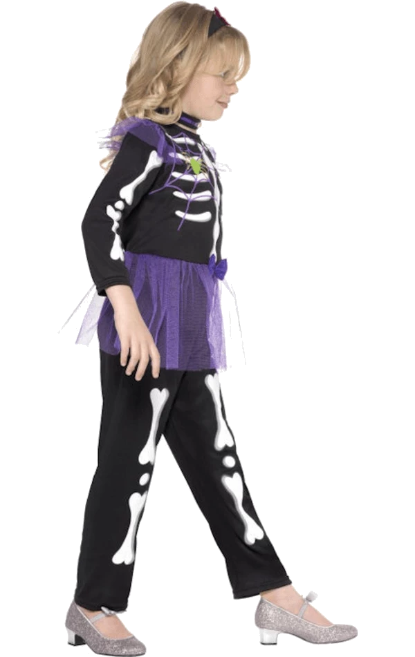 Smiffys Child Skellie Punk Girl Costume Halloween 2 Smiffys Child Skellie Punk Girl Costume Halloween