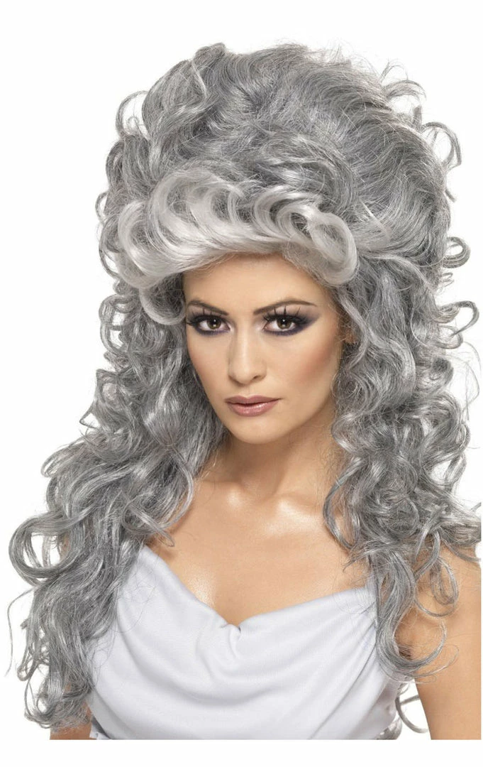 Smiffys Medea Witch Beehive Grey Wig All Womens Costumes 1 Smiffys Medea Witch Beehive Grey Wig All Womens Costumes