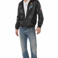 Smiffys All Mens Costumes Adult Top Gun Bomber Jacket