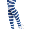 Smiffys All Womens Costumes Striped Stockings (Blue & White)