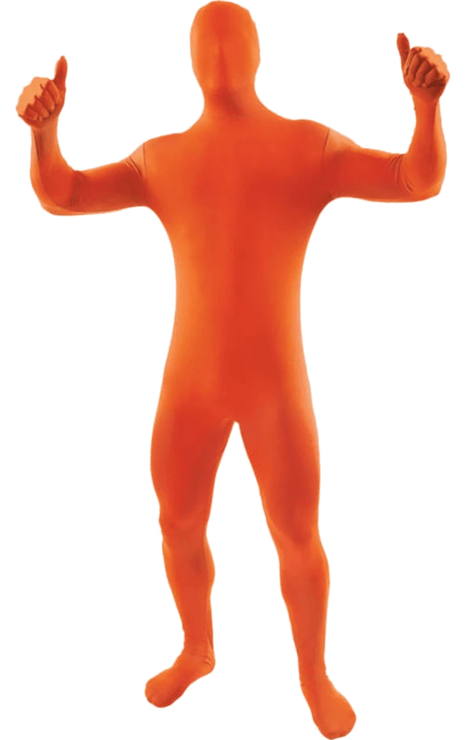 Orion Costumes All Mens Costumes Second Skin Suit ORANGE 1 Orion Costumes All Mens Costumes Second Skin Suit ORANGE