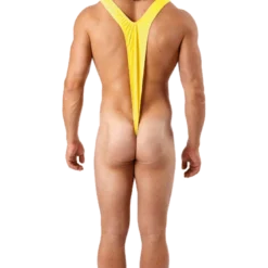 Orion Costumes Borat Mankini Thong Swimsuit (Luminous Yellow)