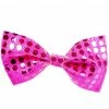 Bristol Novelty Pink Sequin Bow Tie Burlesque