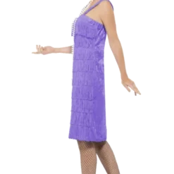 Smiffys All Womens Costumes Adult Purple Jazz Flapper Costume