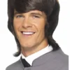 Smiffys All Mens Costumes 60s Popstar Short Brown Wig Accessory