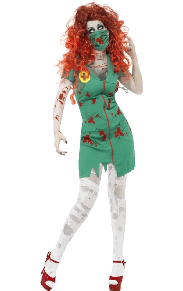 Smiffys Women's Zombie Paramedic Costume 1 Smiffys Women's Zombie Paramedic Costume