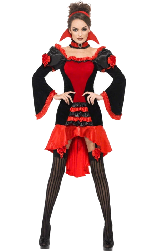 Smiffys All Womens Costumes Fever Boudoir Vampiress Costume 1 Smiffys All Womens Costumes Fever Boudoir Vampiress Costume